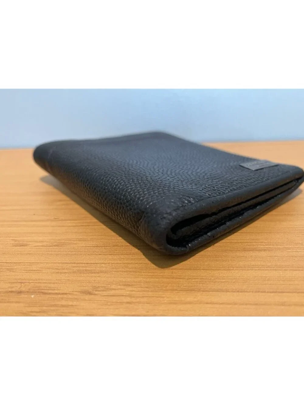 Salvatore Ferragamo Black Men's Bifold Wallet Logo Folding Credit Card ID